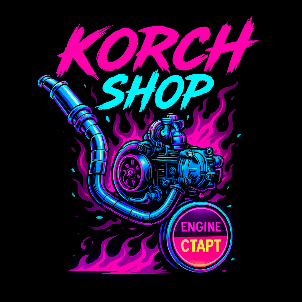 KORCH SHOP — нажмите, чтобы запустить двигатель